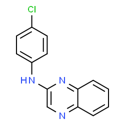 ChemSpider 2D Image | N-(4-chlorophenyl)quinoxalin-2-amine | C14H10ClN3