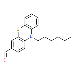 ChemSpider 2D Image | 10-Hexyl-10H-phenothiazine-3-carbaldehyde | C19H21NOS