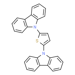 ChemSpider 2D Image | 9,9'-(2,5-Thienediyl)bis(9H-carbazole) | C28H18N2S