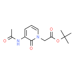ChemSpider 2D Image | 2-Methyl-2-propanyl (3-acetamido-2-oxo-1(2H)-pyridinyl)acetate | C13H18N2O4