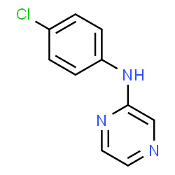 ChemSpider 2D Image | N-(4-chlorophenyl)pyrazin-2-amine | C10H8ClN3