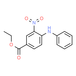 ChemSpider 2D Image | Ethyl 4-anilino-3-nitrobenzoate | C15H14N2O4