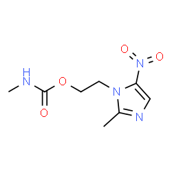 ChemSpider 2D Image | 2-(2-Methyl-5-nitro-1H-imidazol-1-yl)ethyl methylcarbamate | C8H12N4O4
