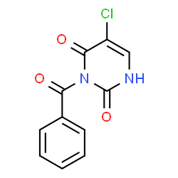 ChemSpider 2D Image | 3-Benzoyl-5-chloro-2,4(1H,3H)-pyrimidinedione | C11H7ClN2O3