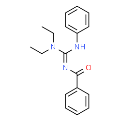 ChemSpider 2D Image | N-(N,N-Diethyl-N'-phenylcarbamimidoyl)benzamide | C18H21N3O