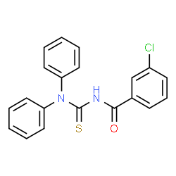 ChemSpider 2D Image | 3-Chloro-N-(diphenylcarbamothioyl)benzamide | C20H15ClN2OS