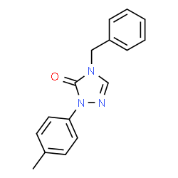 ChemSpider 2D Image | 4-Benzyl-2-(4-methylphenyl)-2,4-dihydro-3H-1,2,4-triazol-3-one | C16H15N3O