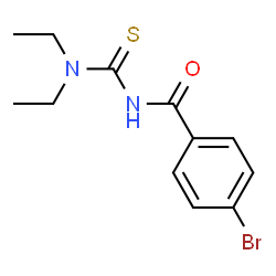 ChemSpider 2D Image | 4-Bromo-N-(diethylcarbamothioyl)benzamide | C12H15BrN2OS