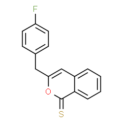 ChemSpider 2D Image | 3-(4-Fluorobenzyl)-1H-isochromene-1-thione | C16H11FOS