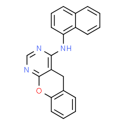ChemSpider 2D Image | N-(1-Naphthyl)-5H-chromeno[2,3-d]pyrimidin-4-amine | C21H15N3O