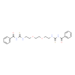 ChemSpider 2D Image | N,N'-[1,2-Ethanediylbis(oxy-2,1-ethanediylcarbamothioyl)]dibenzamide | C22H26N4O4S2