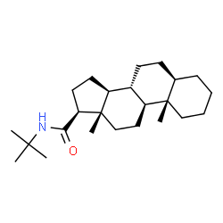 ChemSpider 2D Image | (5alpha,17beta)-N-(2-Methyl-2-propanyl)androstane-17-carboxamide | C24H41NO
