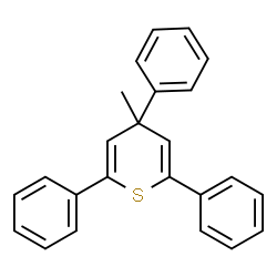 ChemSpider 2D Image | 4-Methyl-2,4,6-triphenyl-4H-thiopyran | C24H20S