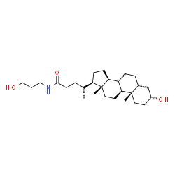 ChemSpider 2D Image | (3alpha,5beta)-3-Hydroxy-N-(3-hydroxypropyl)cholan-24-amide | C27H47NO3