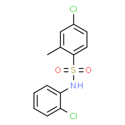 ChemSpider 2D Image | 4-Chloro-N-(2-chlorophenyl)-2-methylbenzenesulfonamide | C13H11Cl2NO2S
