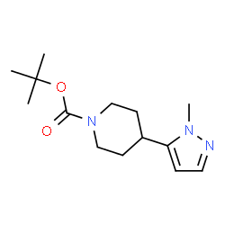 ChemSpider 2D Image | 2-Methyl-2-propanyl 4-(1-methyl-1H-pyrazol-5-yl)-1-piperidinecarboxylate | C14H23N3O2