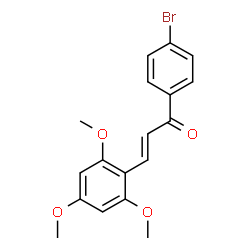 ChemSpider 2D Image | (2E)-1-(4-Bromophenyl)-3-(2,4,6-trimethoxyphenyl)-2-propen-1-one | C18H17BrO4