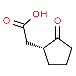 ChemSpider 2D Image | [(1R)-2-Oxocyclopentyl]acetic acid | C7H10O3