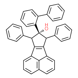 ChemSpider 2D Image | 8-(2-Biphenylyl)-7,9-diphenyl-8,9-dihydro-7H-cyclopenta[a]acenaphthylen-8-ol | C39H28O
