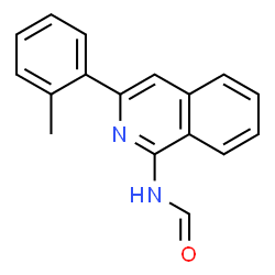 ChemSpider 2D Image | N-[3-(2-Methylphenyl)-1-isoquinolinyl]formamide | C17H14N2O