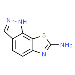 ChemSpider 2D Image | 1H-[1,3]Thiazolo[4,5-g]indazol-7-amine | C8H6N4S