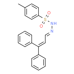ChemSpider 2D Image | N'-[(1E)-3,3-Diphenyl-2-propen-1-ylidene]-4-methylbenzenesulfonohydrazide | C22H20N2O2S