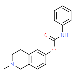 ChemSpider 2D Image | 2-Methyl-1,2,3,4-tetrahydro-6-isoquinolinyl phenylcarbamate | C17H18N2O2