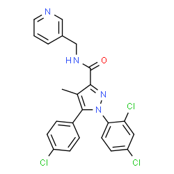 ChemSpider 2D Image | MJ15 | C23H17Cl3N4O