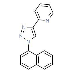 ChemSpider 2D Image | 2-[1-(1-Naphthyl)-1H-1,2,3-triazol-4-yl]pyridine | C17H12N4
