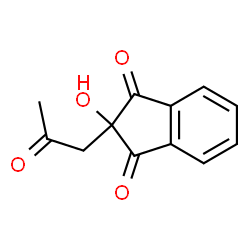 ChemSpider 2D Image | 2-Hydroxy-2-(2-oxopropyl)-1H-indene-1,3(2H)-dione | C12H10O4