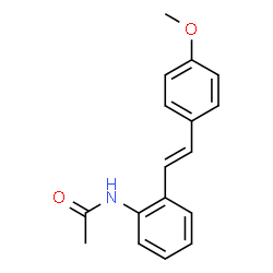 ChemSpider 2D Image | N-{2-[(E)-2-(4-Methoxyphenyl)vinyl]phenyl}acetamide | C17H17NO2