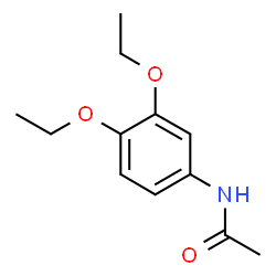 ChemSpider 2D Image | N-(3,4-Diethoxyphenyl)acetamide | C12H17NO3