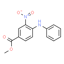 ChemSpider 2D Image | Methyl 4-anilino-3-nitrobenzoate | C14H12N2O4