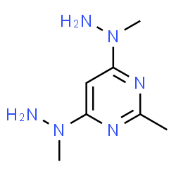 ChemSpider 2D Image | 2-Methyl-4,6-bis(1-methylhydrazino)pyrimidine | C7H14N6