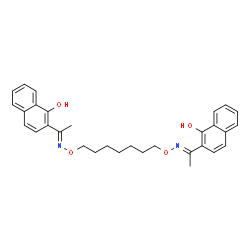 ChemSpider 2D Image | 2,2'-[(2E,13E)-4,12-Dioxa-3,13-diazapentadeca-2,13-diene-2,14-diyl]di(1-naphthol) | C31H34N2O4