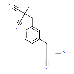 ChemSpider 2D Image | 2,2'-[1,3-Phenylenebis(methylene)]bis(methylmalononitrile) | C16H14N4