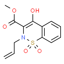 ChemSpider 2D Image | Methyl 2-allyl-4-hydroxy-2H-1,2-benzothiazine-3-carboxylate 1,1-dioxide | C13H13NO5S