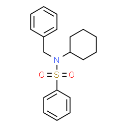 ChemSpider 2D Image | N-Benzyl-N-cyclohexylbenzenesulfonamide | C19H23NO2S