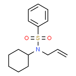 ChemSpider 2D Image | N-Allyl-N-cyclohexylbenzenesulfonamide | C15H21NO2S