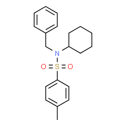 ChemSpider 2D Image | N-Benzyl-N-cyclohexyl-4-methylbenzenesulfonamide | C20H25NO2S