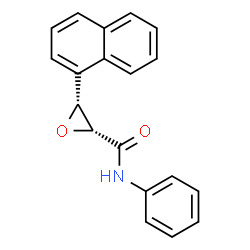 ChemSpider 2D Image | (2R,3R)-3-(1-Naphthyl)-N-phenyl-2-oxiranecarboxamide | C19H15NO2