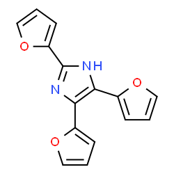 ChemSpider 2D Image | 2,4,5-Tri(2-furyl)-1H-imidazole | C15H10N2O3