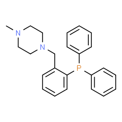 ChemSpider 2D Image | 1-[2-(Diphenylphosphino)benzyl]-4-methylpiperazine | C24H27N2P