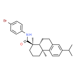 ChemSpider 2D Image | N-(4-Bromophenyl)abieta-8,11,13-trien-18-amide | C26H32BrNO