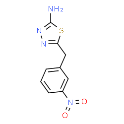 ChemSpider 2D Image | 5-(3-Nitrobenzyl)-1,3,4-thiadiazol-2-amine | C9H8N4O2S