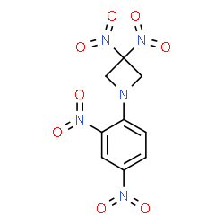 ChemSpider 2D Image | 1-(2,4-Dinitrophenyl)-3,3-dinitroazetidine | C9H7N5O8