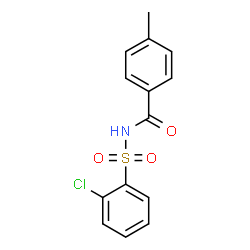ChemSpider 2D Image | N-[(2-Chlorophenyl)sulfonyl]-4-methylbenzamide | C14H12ClNO3S