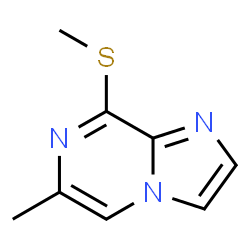 ChemSpider 2D Image | 6-Methyl-8-(methylthio)imidazo[1,2-a]pyrazine | C8H9N3S