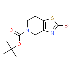 ChemSpider 2D Image | tert-butyl 2-bromo-4H,5H,6H,7H-[1,3]thiazolo[4,5-c]pyridine-5-carboxylate | C11H15BrN2O2S