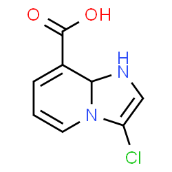 ChemSpider 2D Image | 3-Chloro-1,8a-dihydroimidazo[1,2-a]pyridine-8-carboxylic acid | C8H7ClN2O2